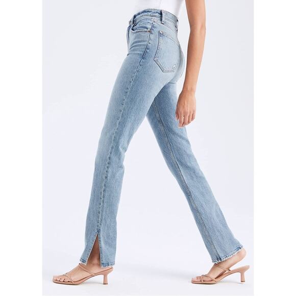 Abercrombie & Fitch The Slim Straight Jeans Ultra High Rise Curve Love Size 25/0 - Picture 1 of 12